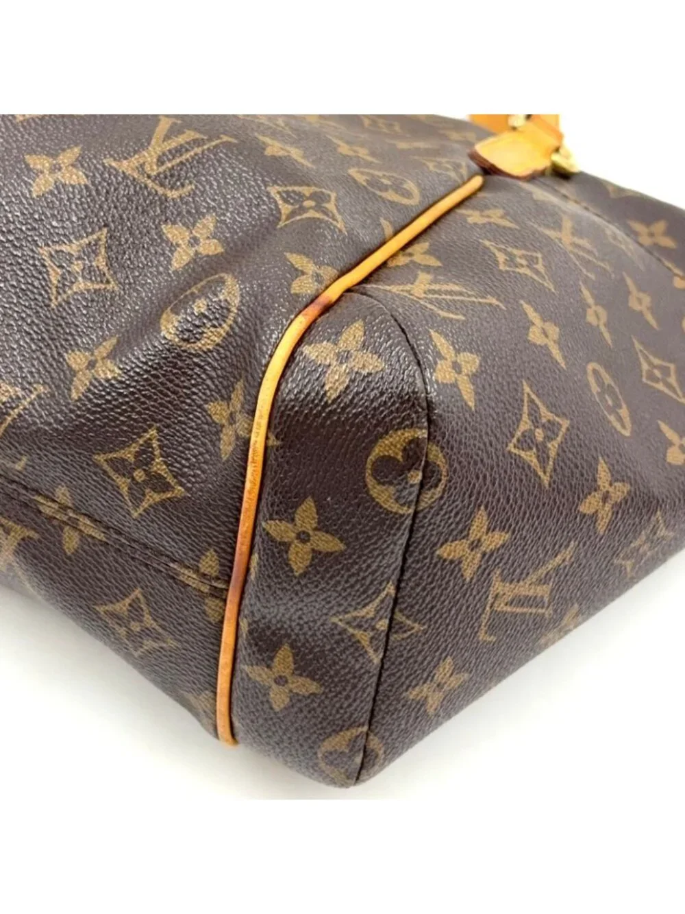 Louis Vuitton Totally PM Monogram Leather Brown Light Tote Gold